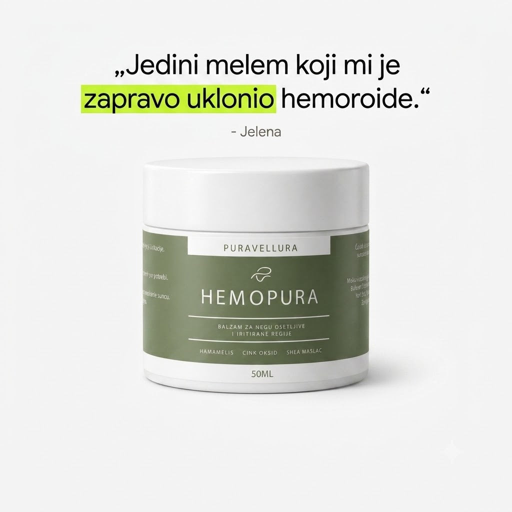 HemoPura - Prirodni melem za hemoroide sa 15% cinka, 50ml
